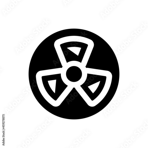 Nuclear radiation icon