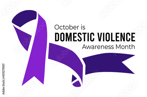 Domestic Violence Awareness Month. Vector illustration