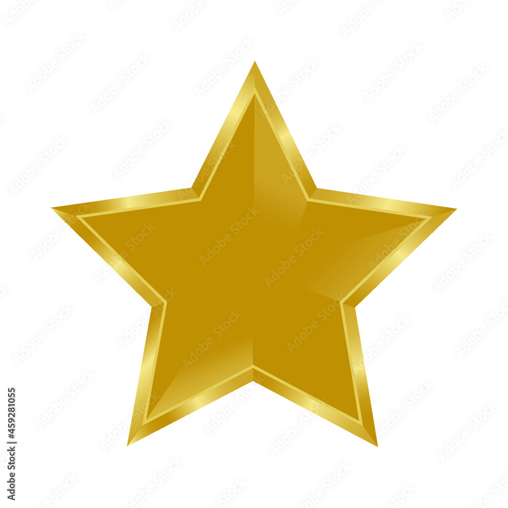 Golden Star. Rank, customer product rating, feedback, award, premium quality for website and mobile apps. 3d Star vector illustration isolated on white background. Golden Star. Rank, customer product rating, feedback, award, premium quality for website and mobile apps. 3d Star vector illustration isolated on white background.