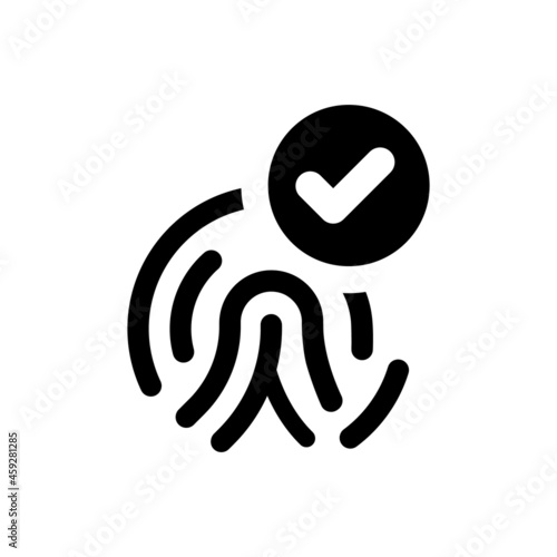 Fingerprint scanning icon