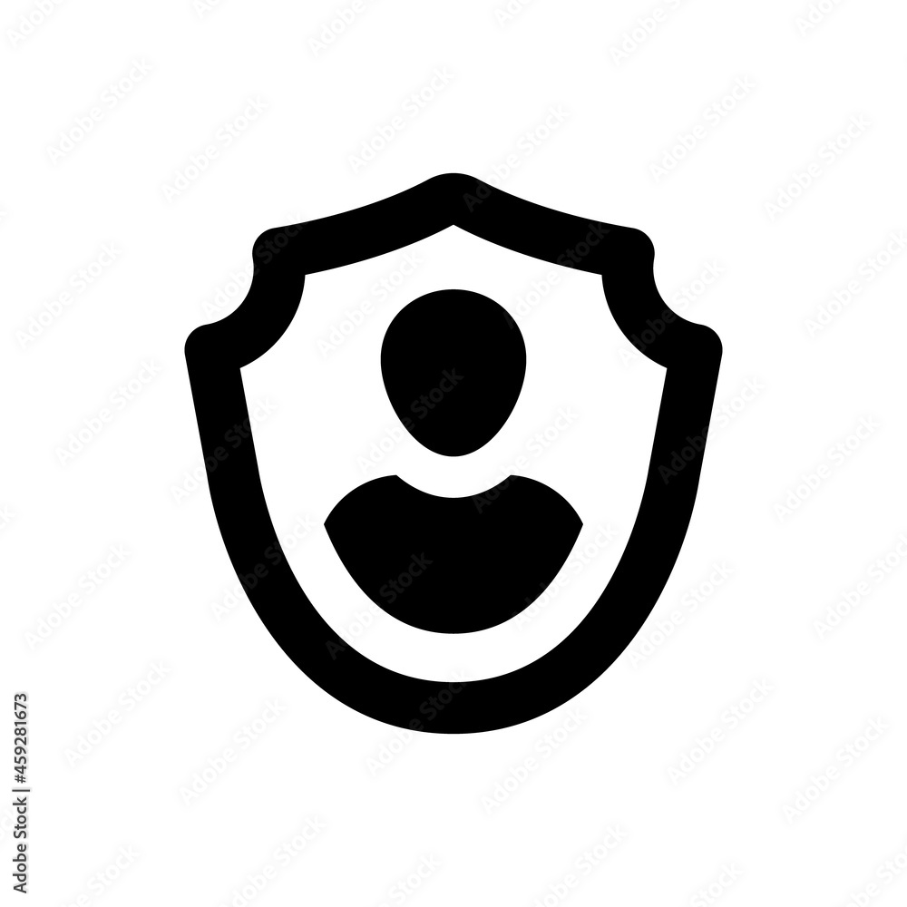 Personal privacy protection icon Personal privacy protection icon