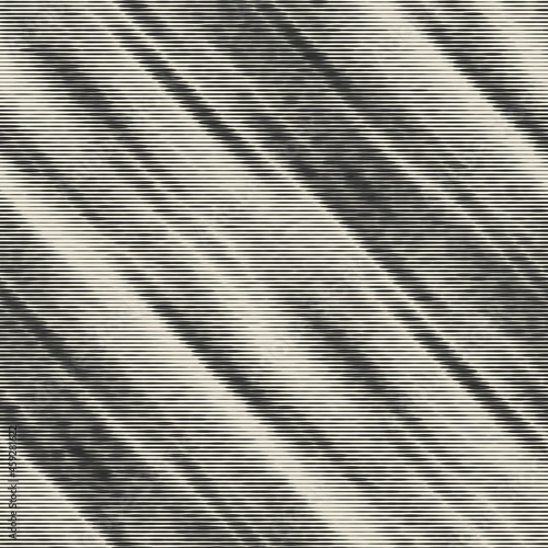 Seamless monochrome urban degrade striped effect in vector repeat graphic motif for print. Vector illustration. Modern worn aged fashion motif. Rough glitch effect. Abstract neutral material textile.
