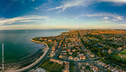 Cuadro en lienzo Aerial view of Westgate on Sea, Margate, Kent, UK