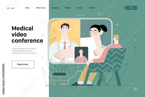 Medical video conference - medical insurance - online doctor service