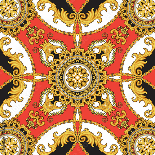 Design of kerchief in Baroque style