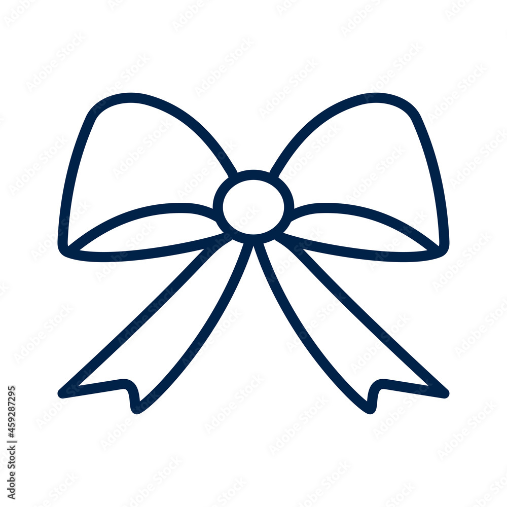 Bow ribbon icon logo template isolated on white background. Bow ribbon icon logo template isolated on white background.