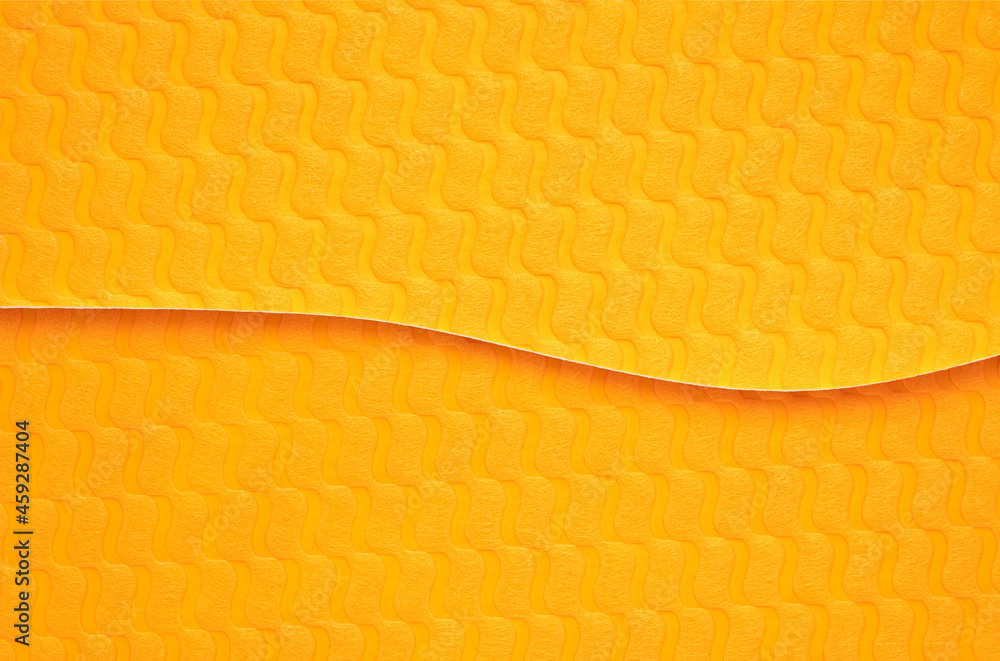 Fototapeta premium Abstract layer curve orange color paper texture background
