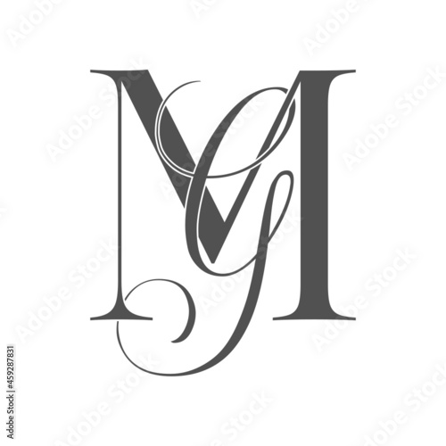 mg, gm, monogram logo. Calligraphic signature icon. Wedding Logo Monogram. modern monogram symbol. Couples logo for wedding photo