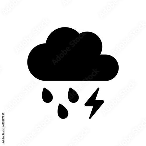 Lightning precipitation icon