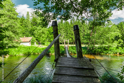 Fluss Wolfensteiner Ohe im Bayrischen Wald
