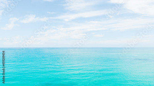 blue sky and sea.Beautiful blue sea and sky famous beach.coast © loveyousomuch