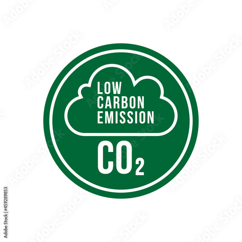 Low carbon emission vector label