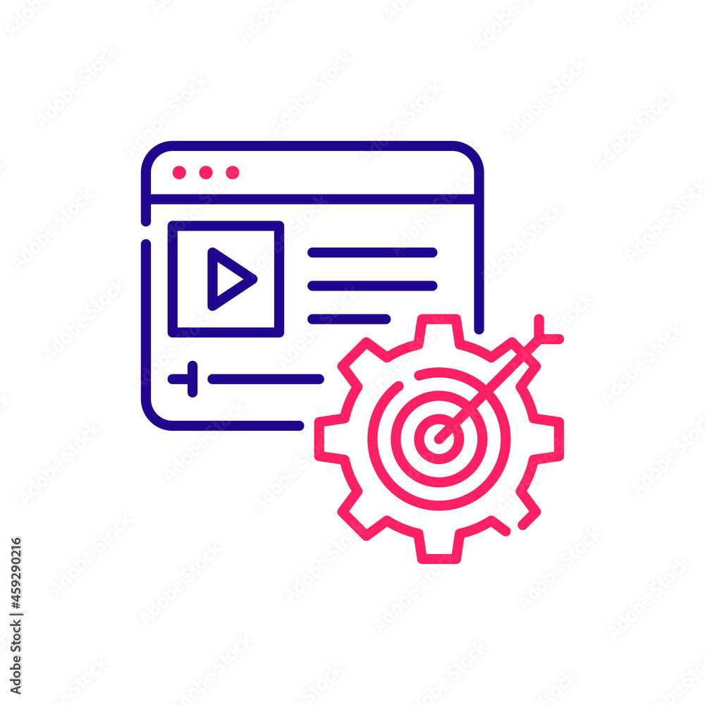 CRM vector 2 colour icon style illustration. EPS 10 file CRM vector 2 colour icon style illustration. EPS 10 file