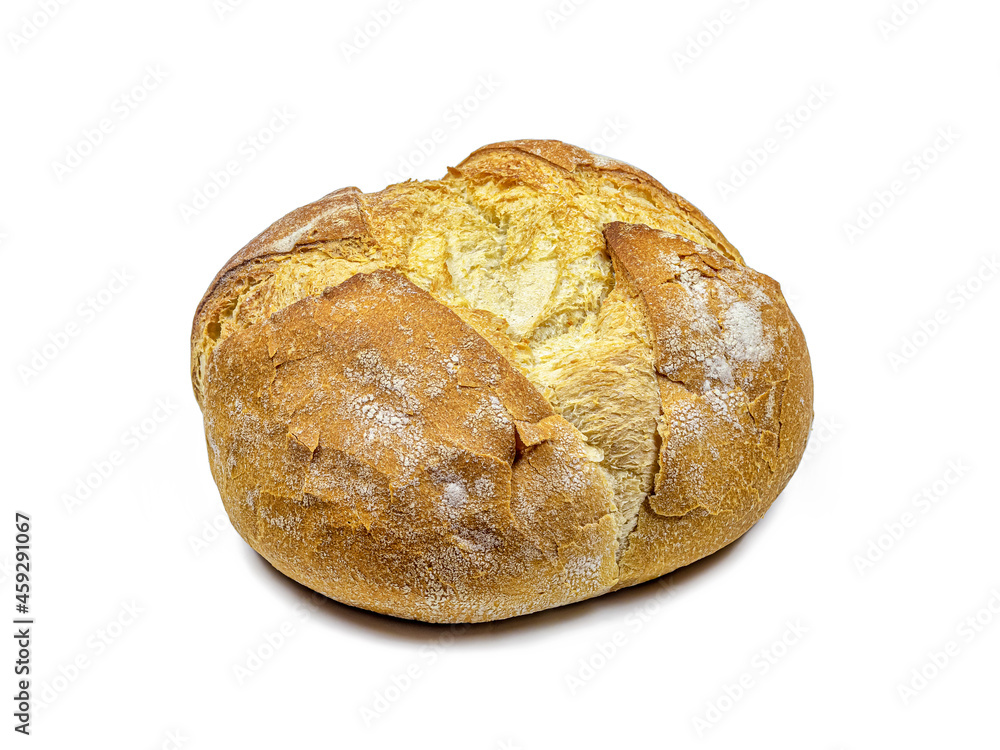 Round French bread with cuts on top Round French bread with cuts on top