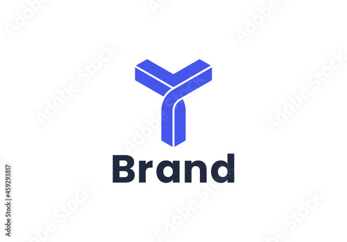 Letter Y Modern Logo Template Vector. Y monogram logo vector. Y symbol vector.
