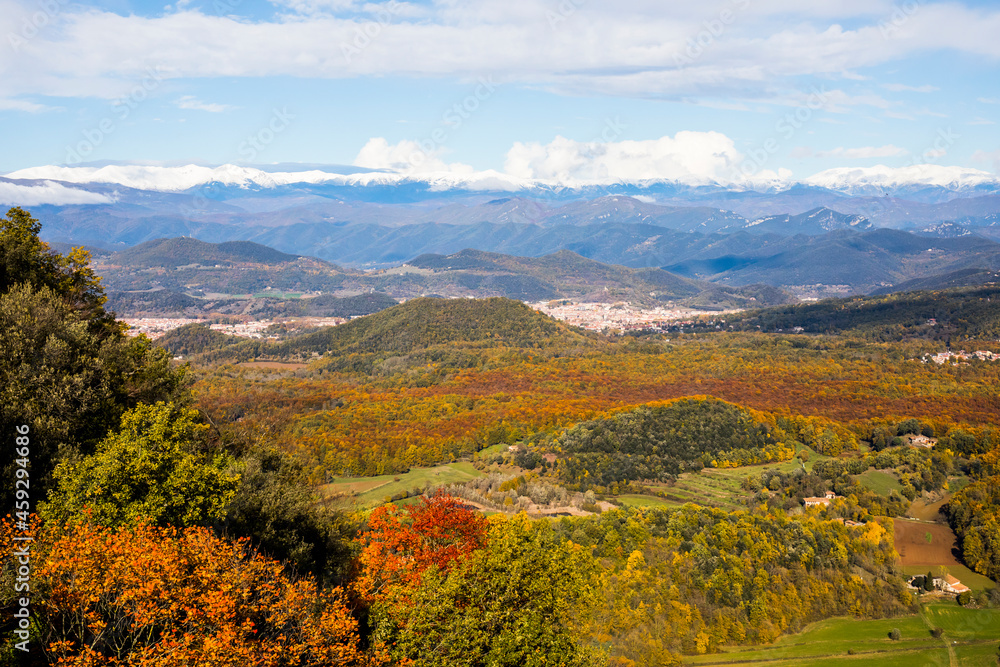 Autumn in La Fageda D En Jorda Forest, La Garrotxa, Spain