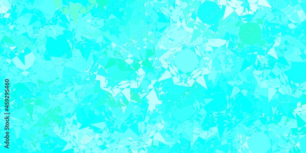 Light Blue, Green vector pattern with polygonal shapes. Light Blue, Green vector pattern with polygonal shapes.