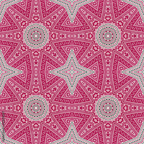 Seamless kaleidoscope or endless pattern for ceramic tile, wallpaper, linoleum, textile, web page background used.