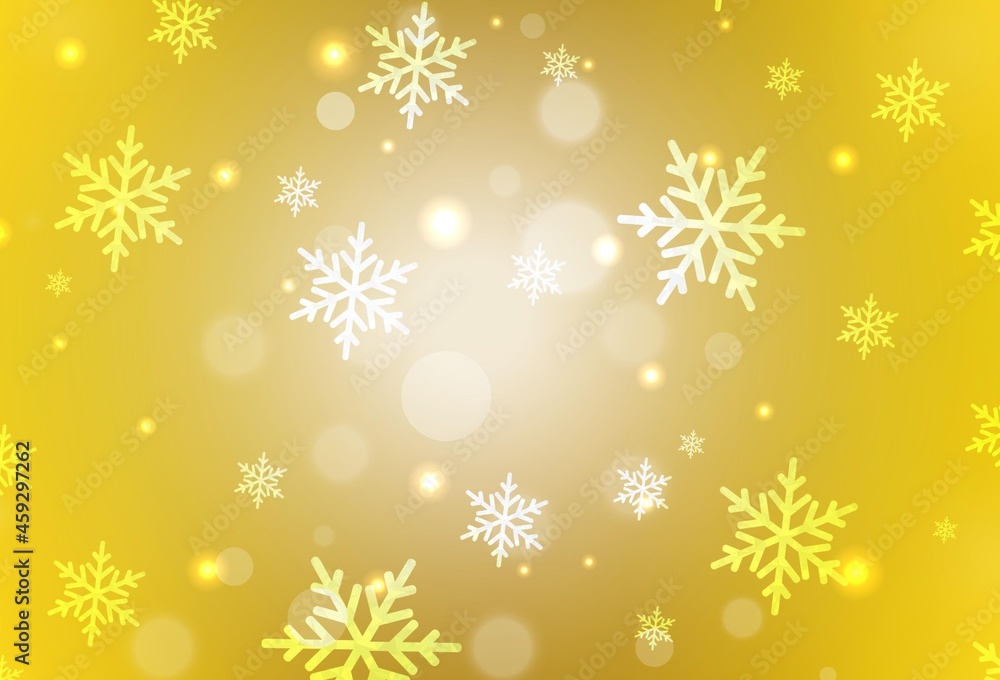 Dark Yellow vector backdrop in holiday style. Dark Yellow vector backdrop in holiday style.