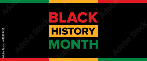 Black History Month Banner Vector