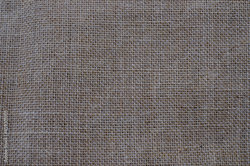 Closeup of brown burlap texture can use as background