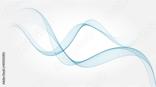 Blue wavy abstract background.Vector background for poster, banner, placard, business, advertising and web design.