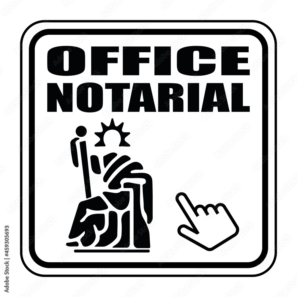 Logo office notarial. Stock Vector Adobe Stock