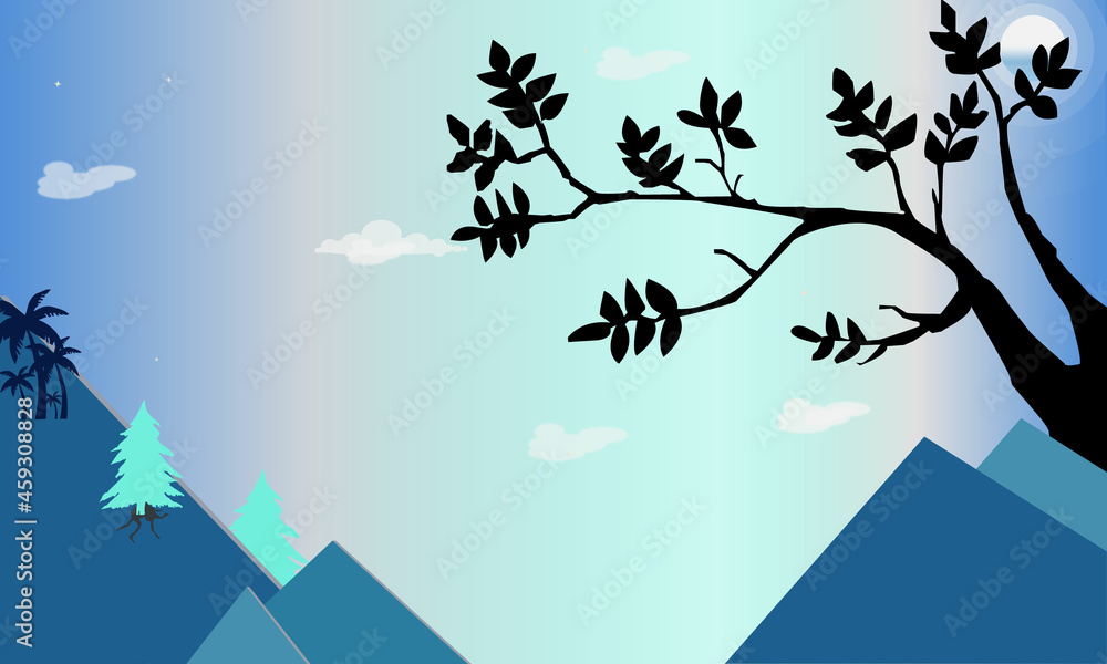 Picture Of A Winter Mountain. Picture Of A Winter Mountain.