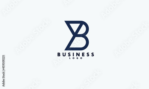 YB bird abstract monogram vector logo template © fysaladobe