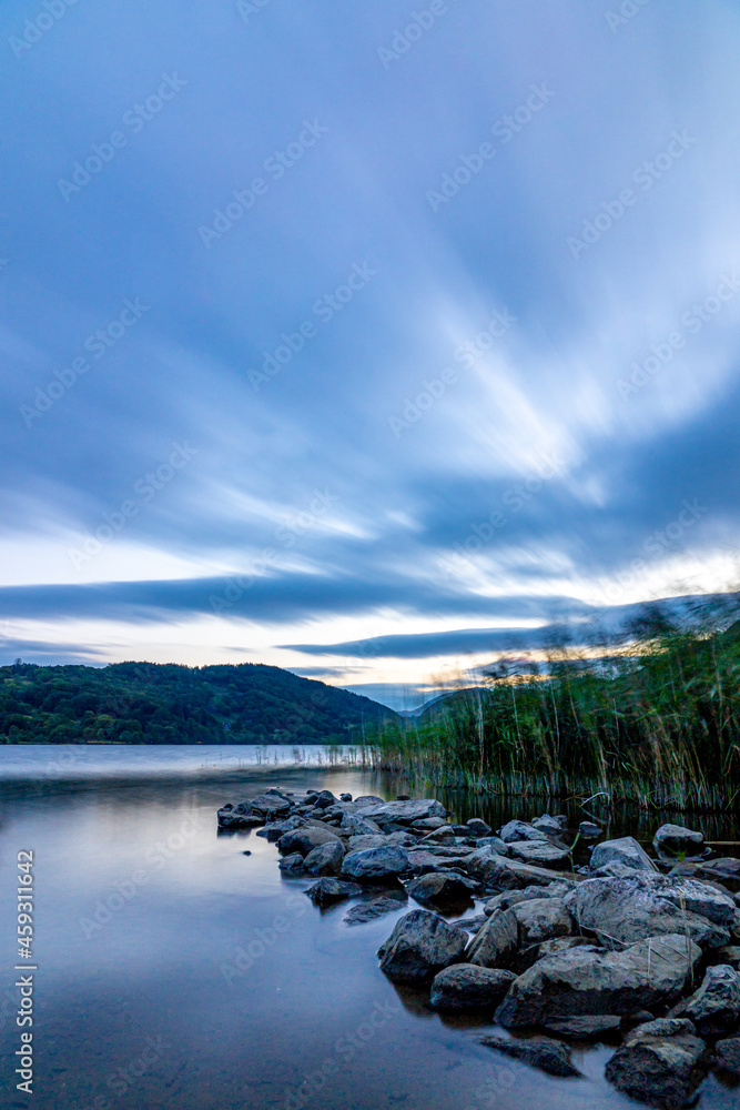 Llyn Gwynant is a lake in Snowdonia, Wales. The lake is natural, having been formed by glacial action and is 120 acres (50 hectares) in size. It is a popular place for canoeing and kayaking.