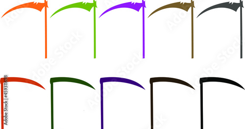 Vector of the colorful Grim Reaper