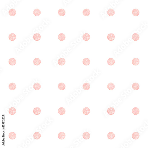 Seamless polka dot decor textured with pencil handdrawing suitable for wallpaper background backdrop packaging wrapping. check pattern drawn by gray pencil. Monochrome endless background.