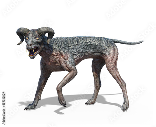 Fotografie, Obraz Hellhound Mutant Dog