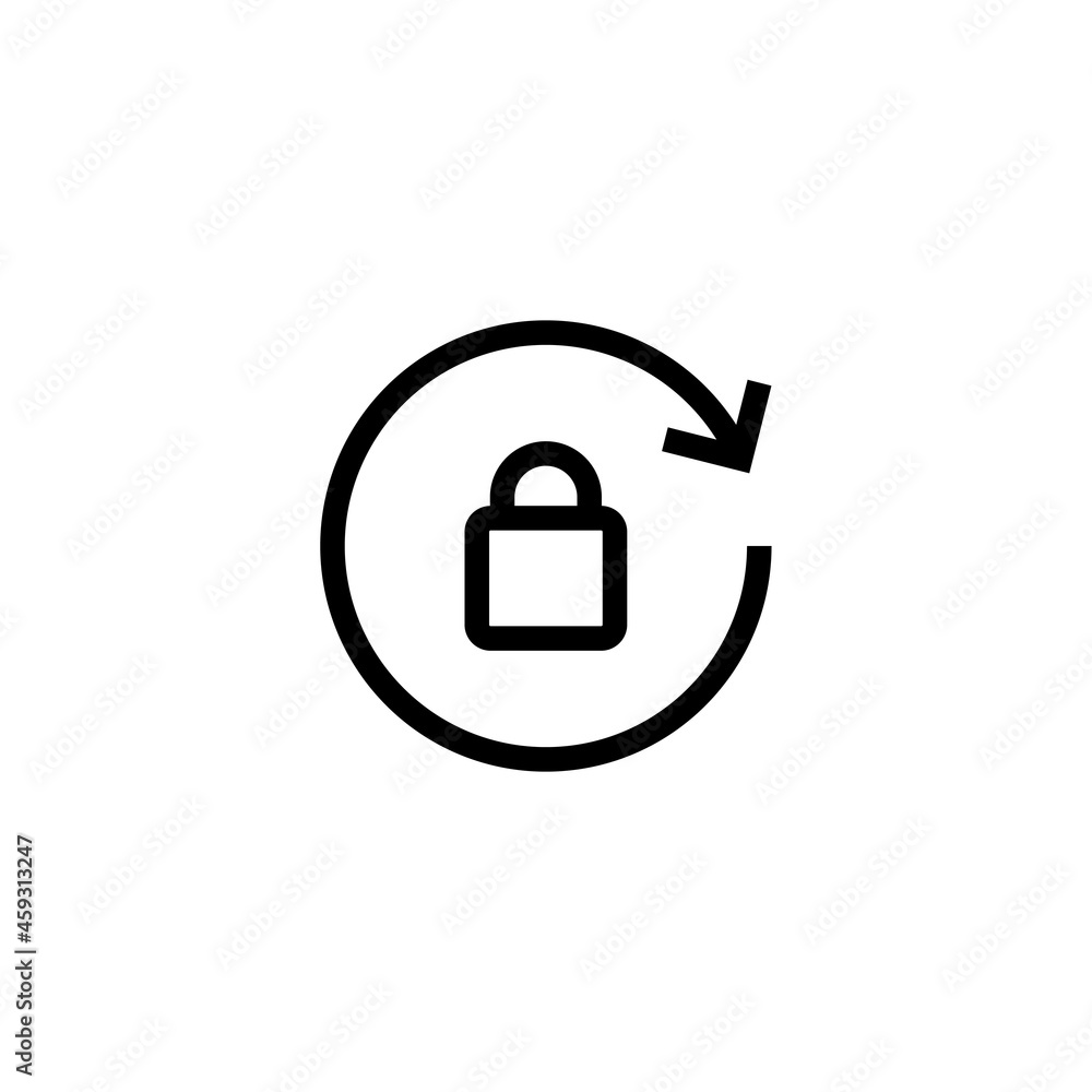 Lock icon change password single icon graphic design vector Lock icon change password single icon graphic design vector