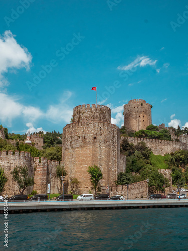 Roumeli Hissar Castle in Istanbul, Turkey. Rumelihisarı, Rumelian, Boğazkesen