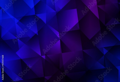 Dark Pink, Blue vector triangle mosaic template.