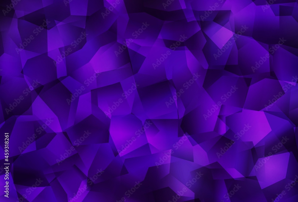 Dark Purple vector gradient triangles pattern. Dark Purple vector gradient triangles pattern.