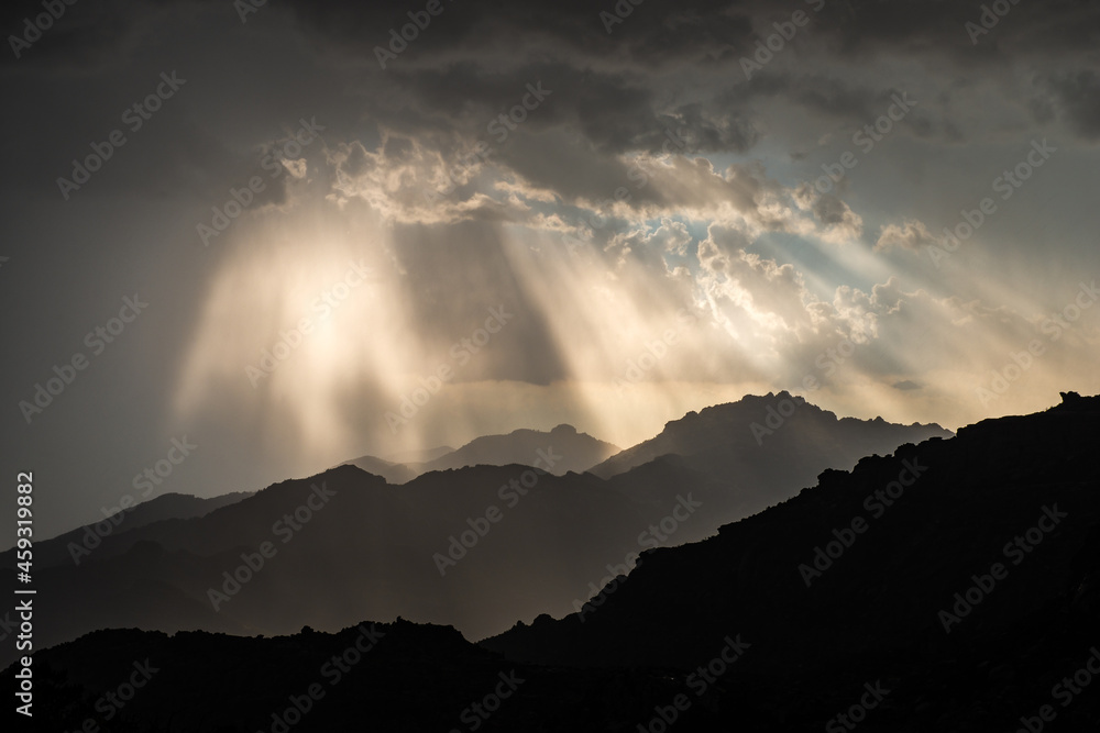 Monsoon storm in the mountains of Arizona
