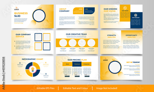 Corporate agency presentation design