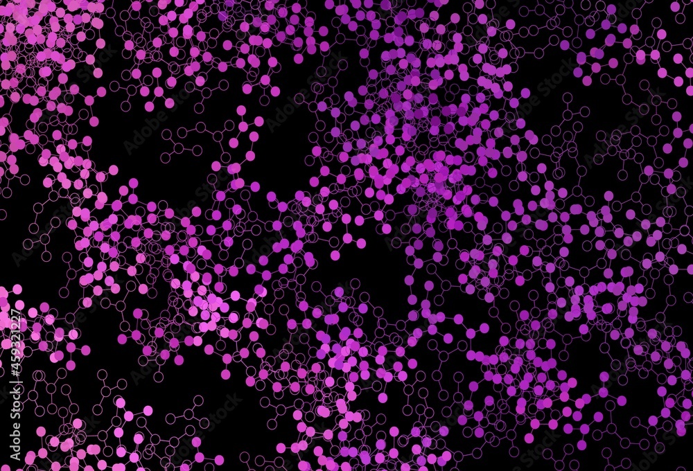 Dark Pink vector texture with artificial intelligence concept.