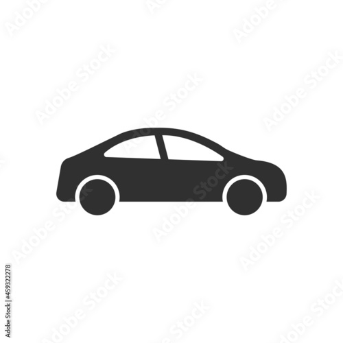 Car icon.Vector illustration isolated on white background.