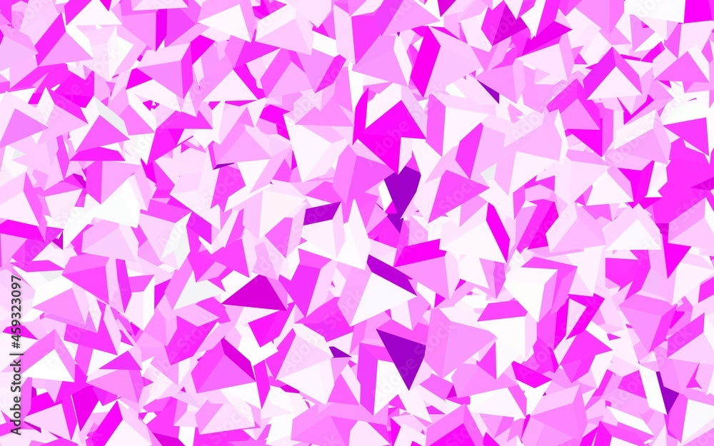 Light Purple, Pink vector layout with lines, triangles.