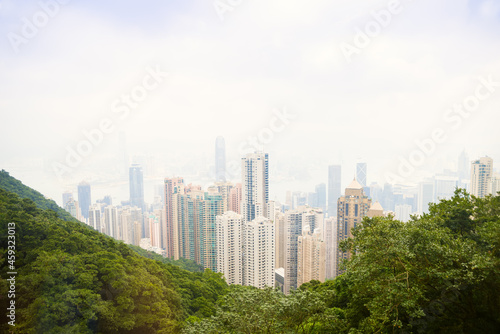 Hong Kong city view from The Victoria Peak. © Igor Chaikovskiy