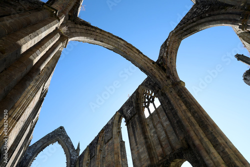 20 September 2021: View of the ruins of Bolton Priory, North Yorkshire photo