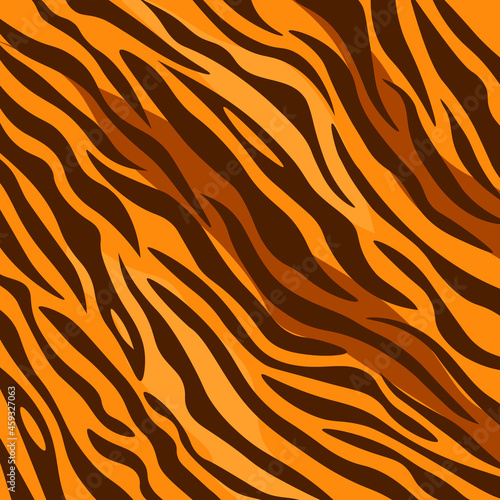 Tiger stripes print. Tiger skin background