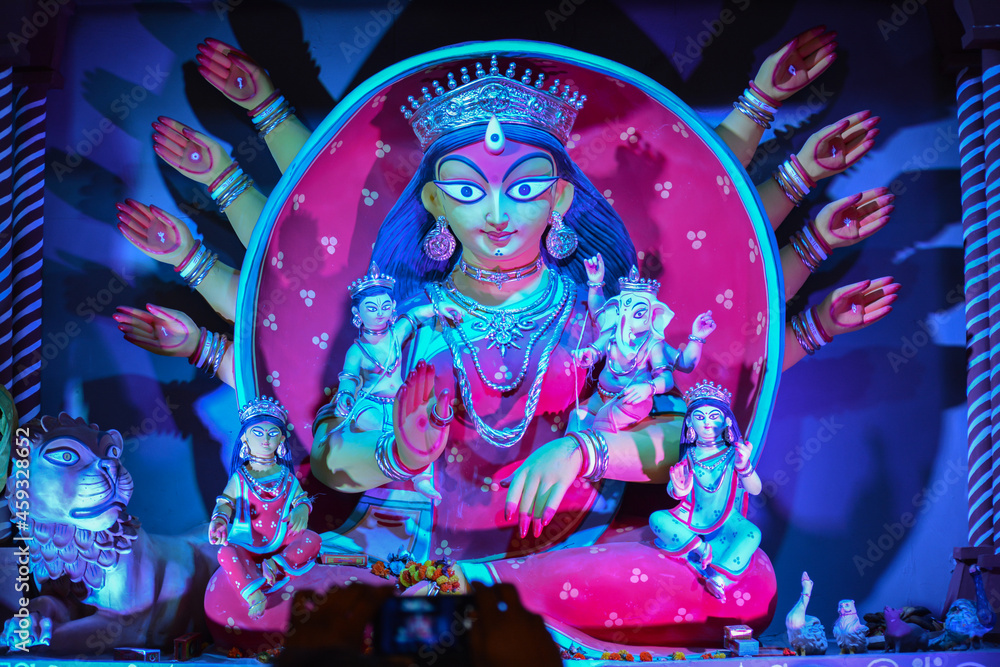 Obraz premium Goddess Durga Festival of Bengal, India