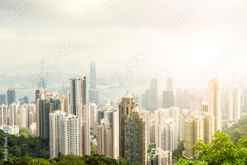 Hong Kong city view from The Victoria Peak. © Igor Chaikovskiy