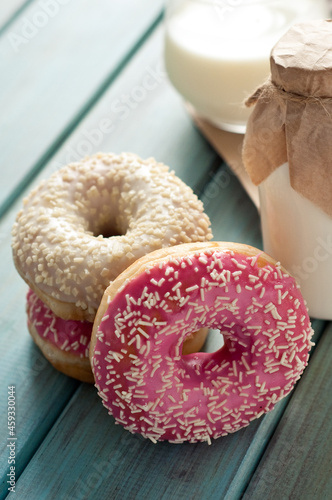 donuts and milk