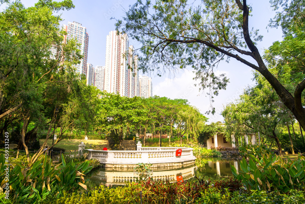 Obraz premium Central Park Kowloon. Hong Kong. China.
