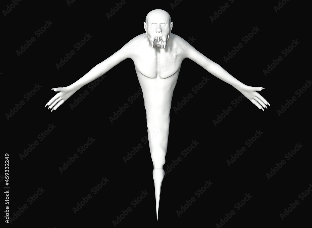 Mutant monster horrors on the background 3d-rendering Mutant monster horrors on the background 3d-rendering